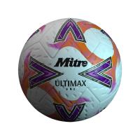 Mitre Ultimax One Football - White/Orange/Purple - Size 5